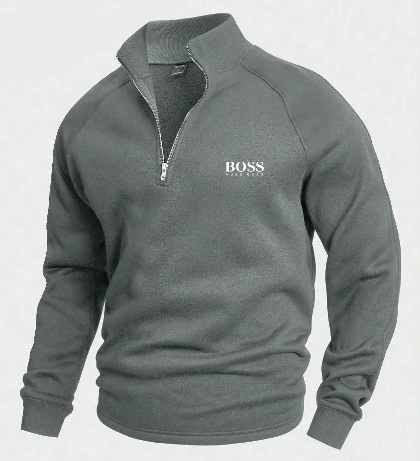 Heritage Comfort – ponadczasowy sweter z krótkim zamkiem™