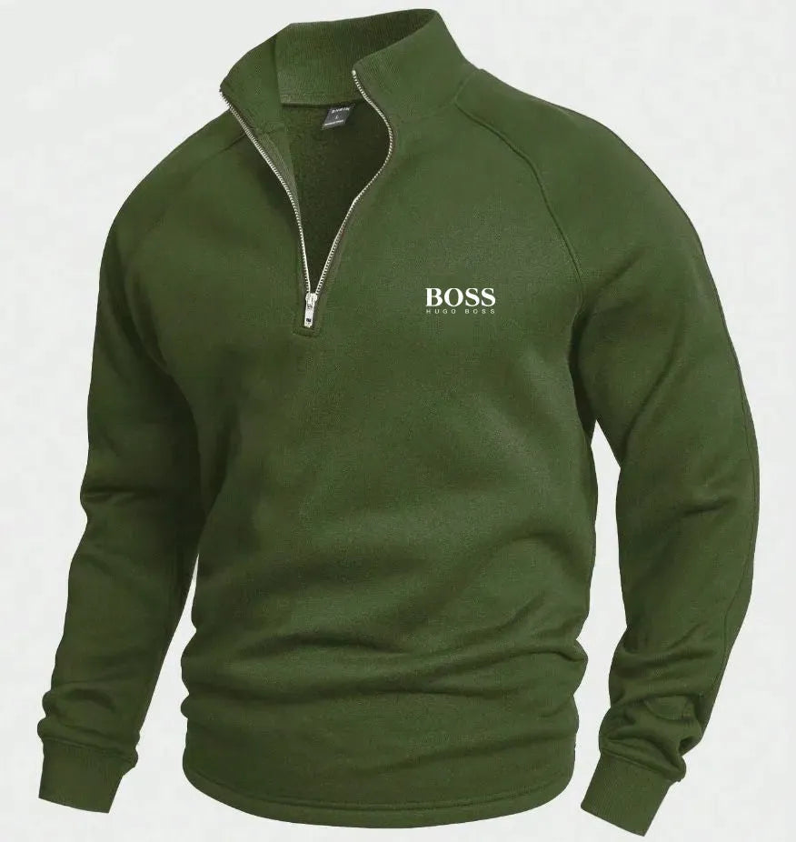 Heritage Comfort – ponadczasowy sweter z krótkim zamkiem™
