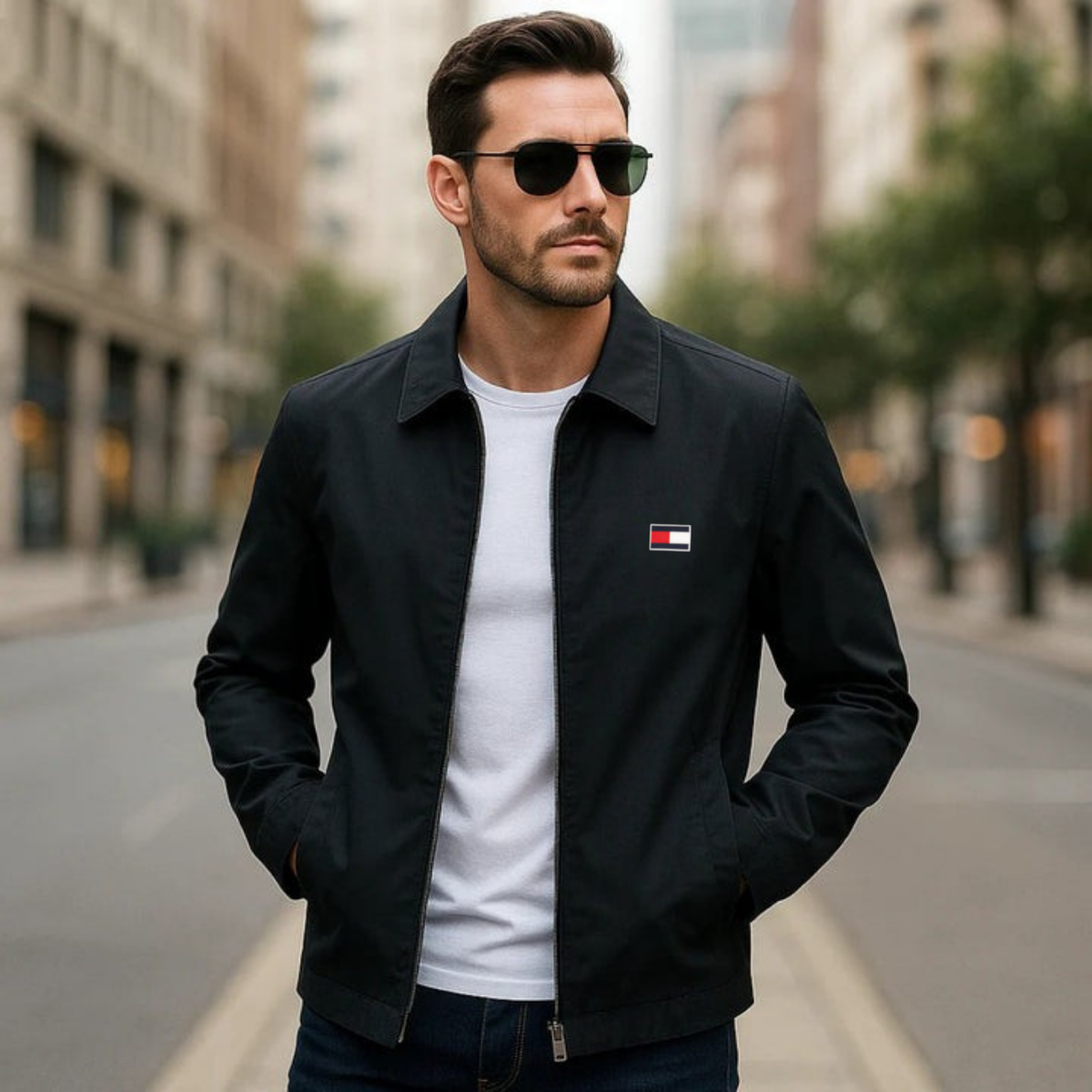 Giacca elegante con cerniera - SALDI DI FINE SERIE