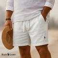 Short corsaire en lin L.R Heritage