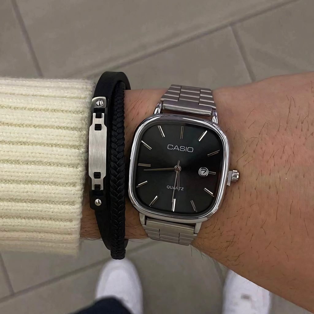 С А Ѕ I О Luxuriöse 36mm Uhr - Wasserfest | Übertragener Stahl