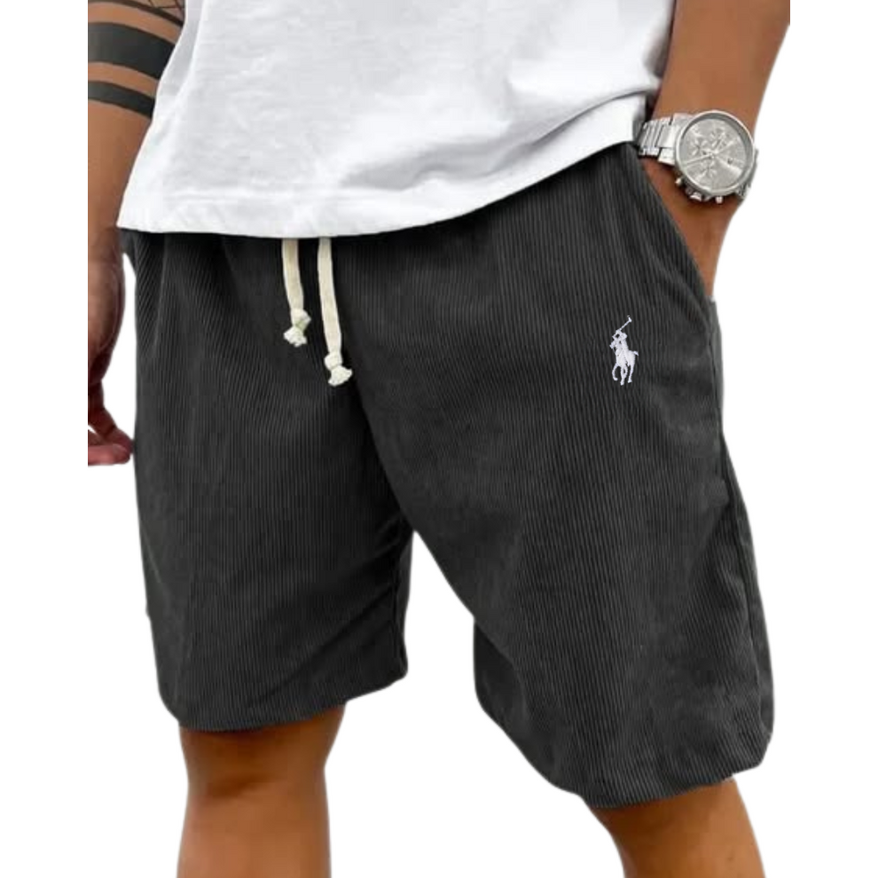 L.R – Short classique en velours côtelé