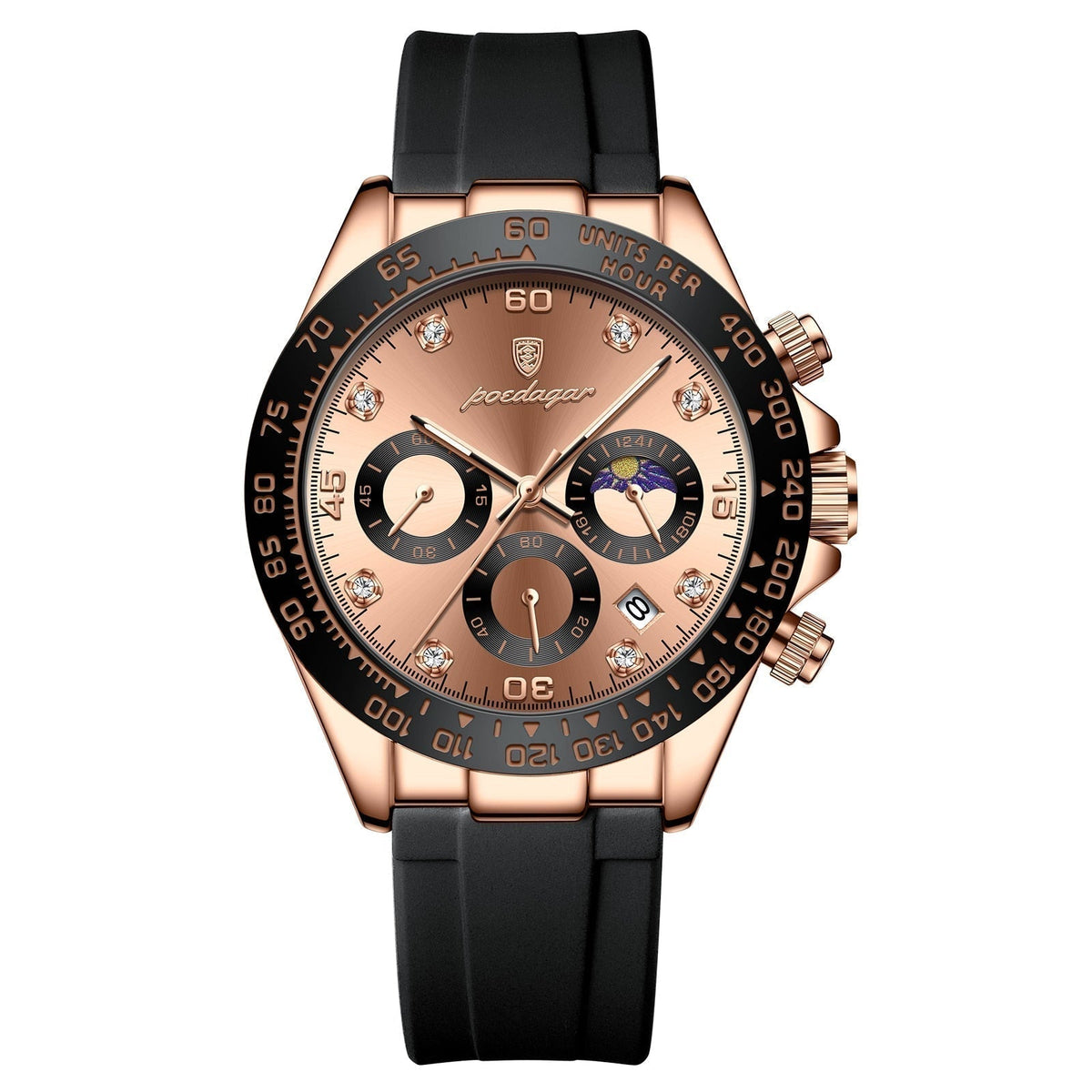 Reloj Poedagar Cronógrafo Fase Date