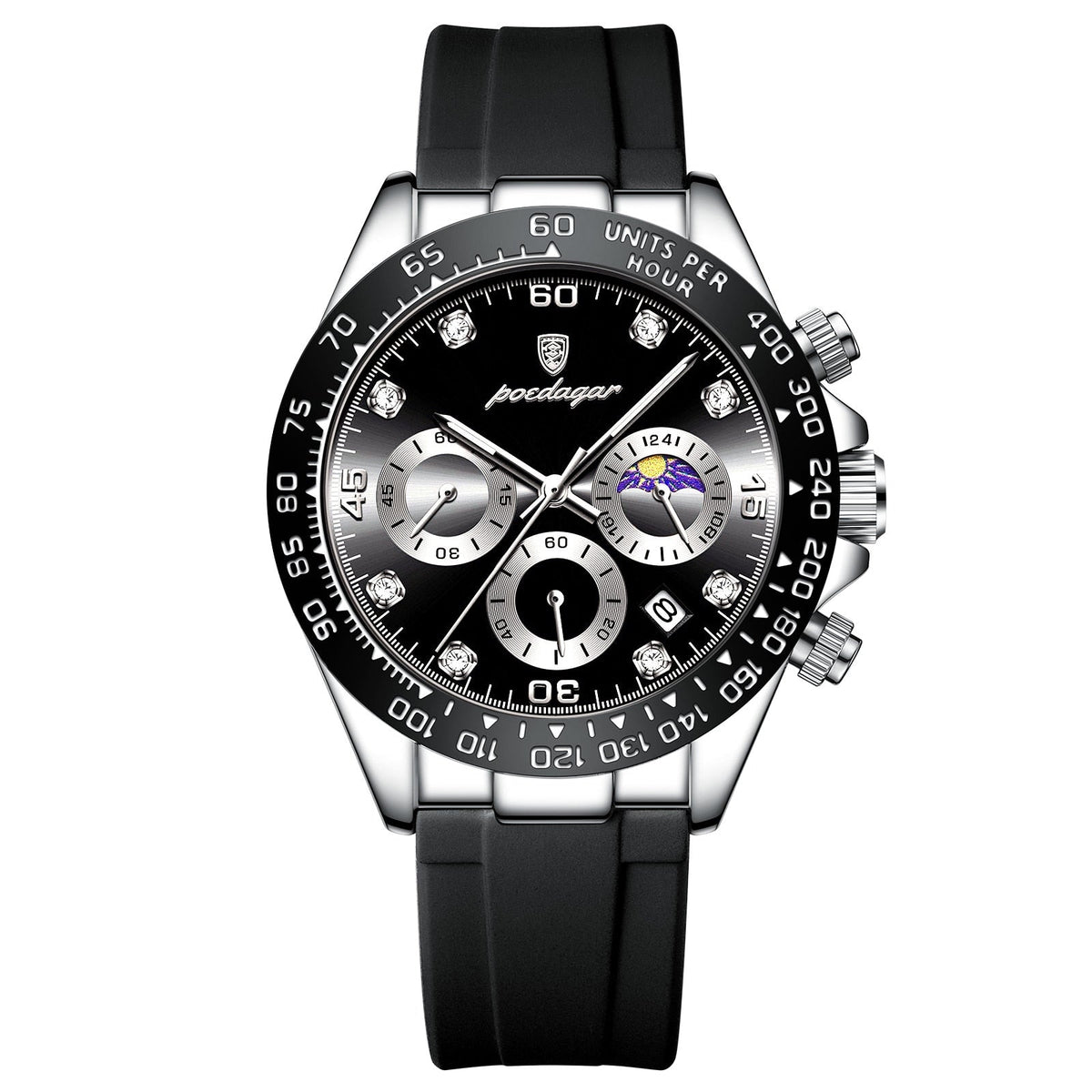 Orologio Poedagar Chronograph Fase Date