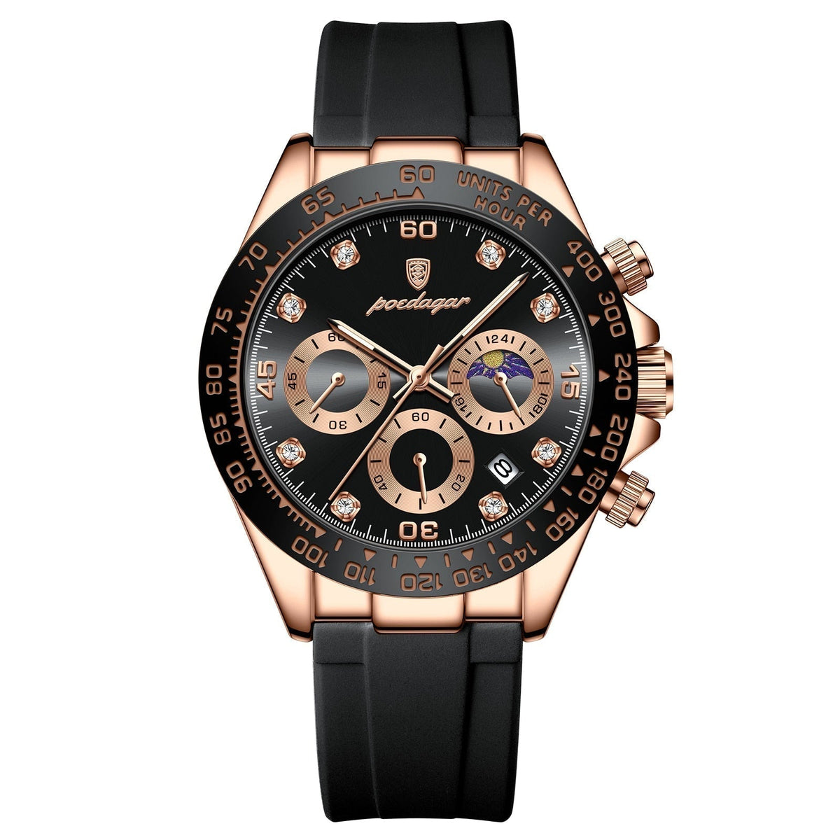 Reloj Poedagar Cronógrafo Fase Date
