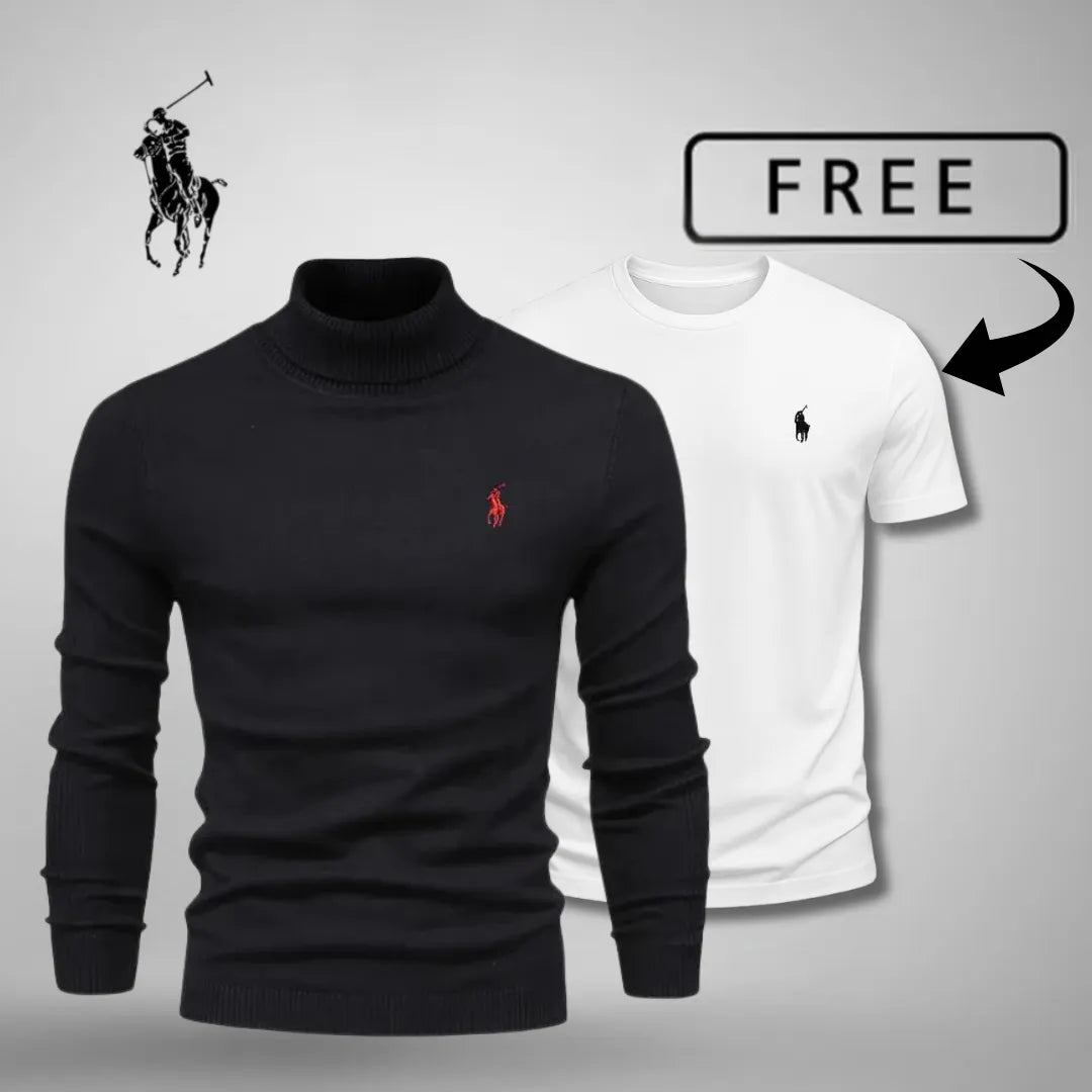 Wysokiej jakości sweter z golfem™ + Dziś darmowy T-shirt