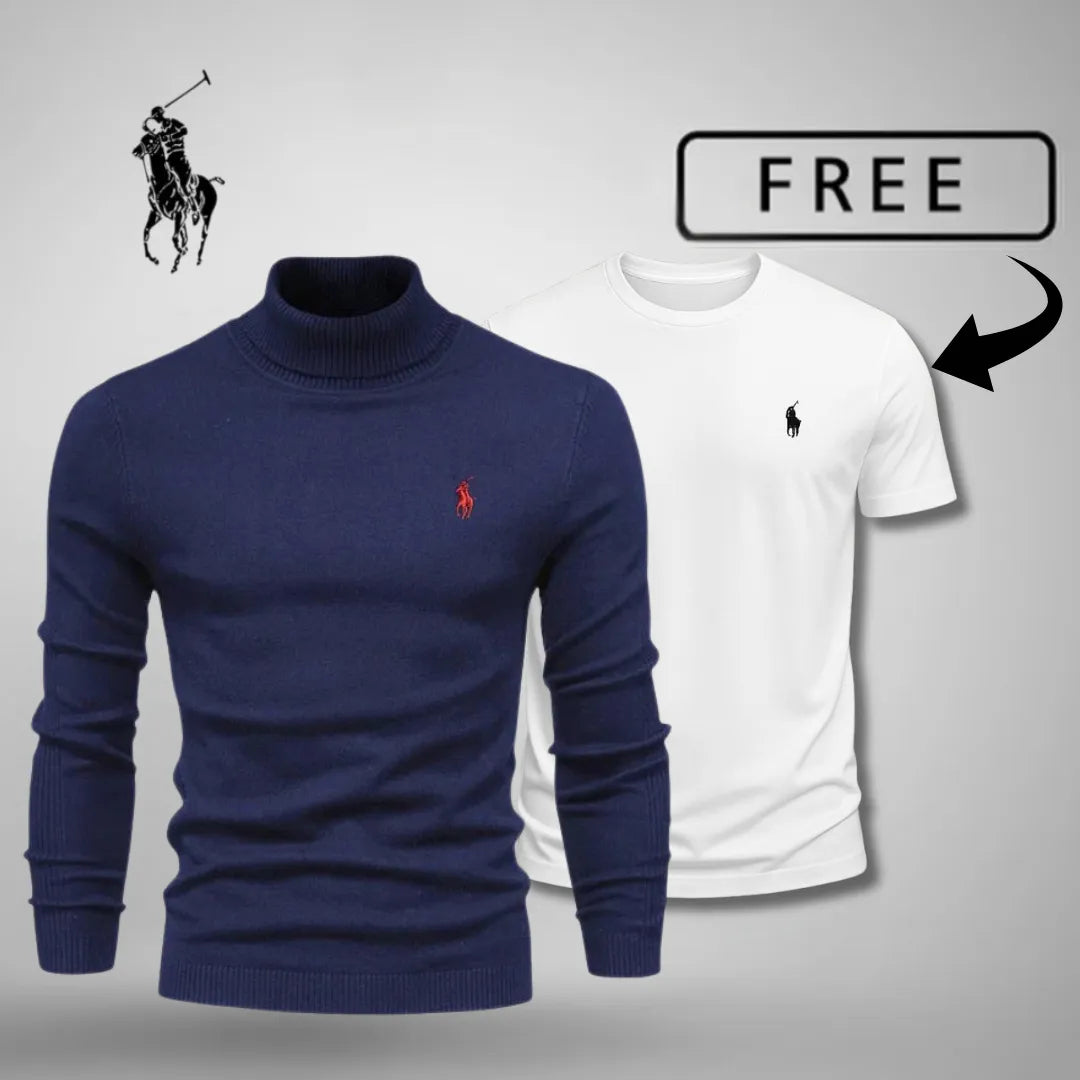 Pull premium à col roulé™ + t-shirt offert aujourd’hui
