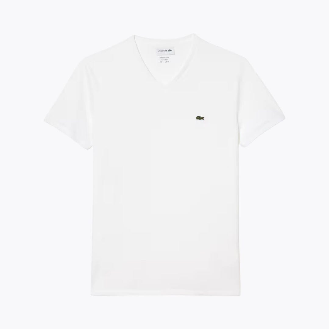 T-shirt LC in cotone Pima leggero con scollo a V