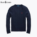 RL Baumwollpullover mit Zopfmuster