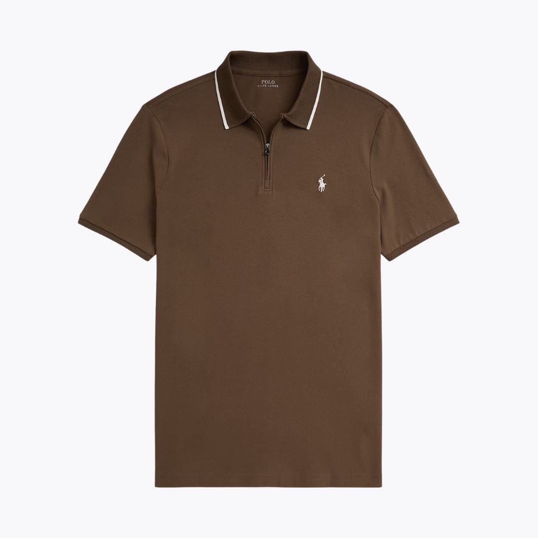 Polo RL de malla elástica de corte clásico