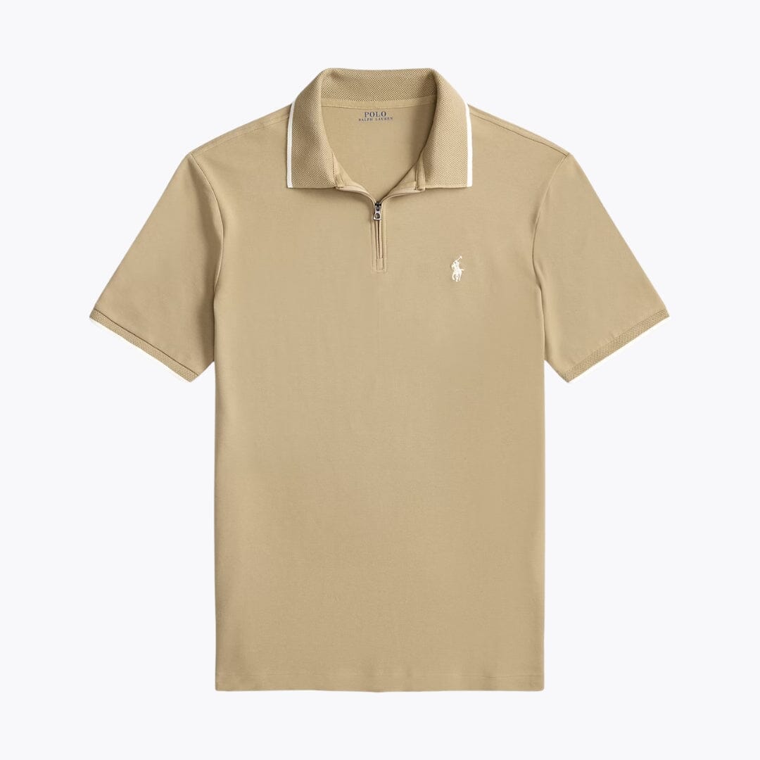 Polo RL de malla elástica de corte clásico