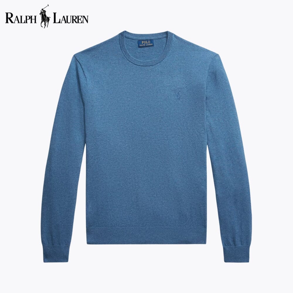 Jersey de cuello redondo de algodón y cachemir RL