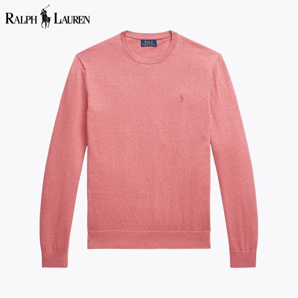 Jersey de cuello redondo de algodón y cachemir RL