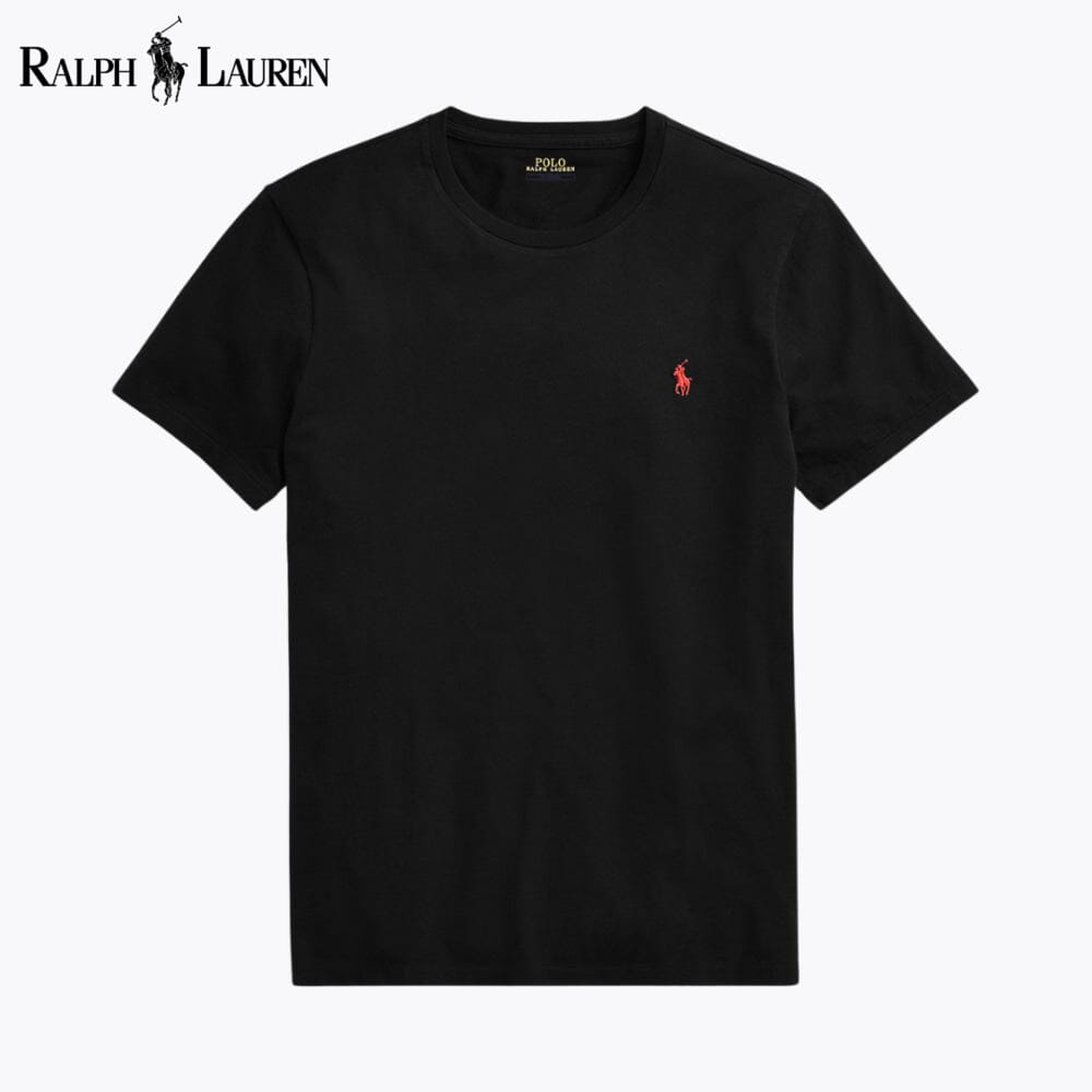 Camiseta de punto de corte entallado personalizado y cuello redondo RL