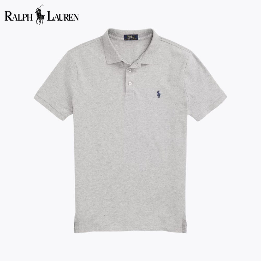 Camiseta polo de malla elástica Custom Slim Fit de RL