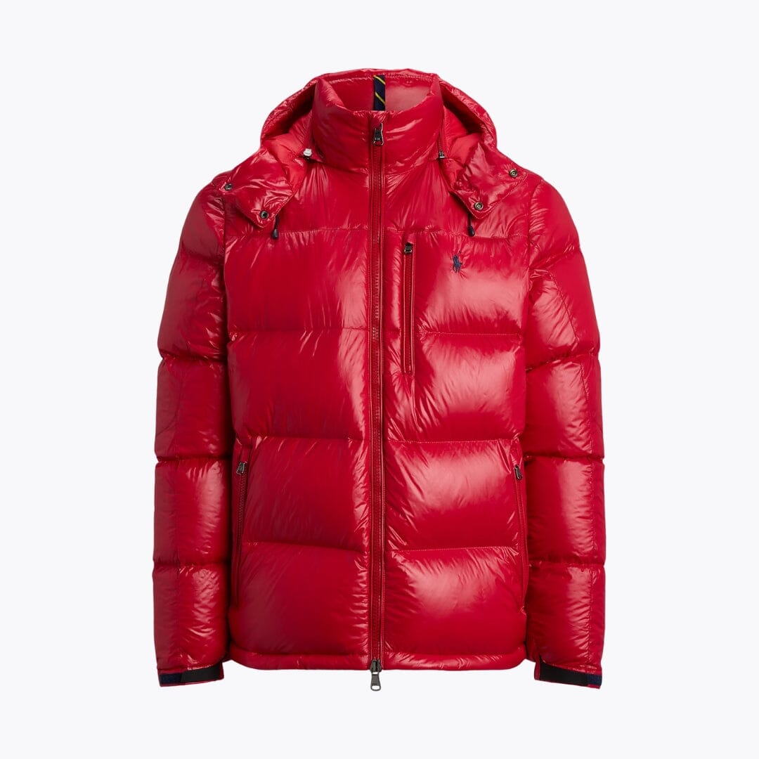 Chaqueta de plumón con acabado brillante Gorham RL