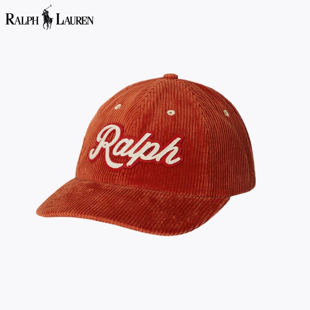 Gorra de béisbol RL de pana con logotipo