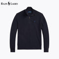 RL Pullover aus Baumwoll-Meshstrick mit Viertelreißverschluss