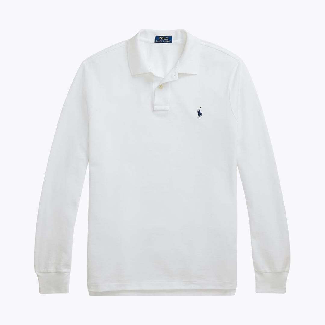 Polo de malla de manga larga RL