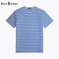 T-shirt à col rond en jersey rayé RL