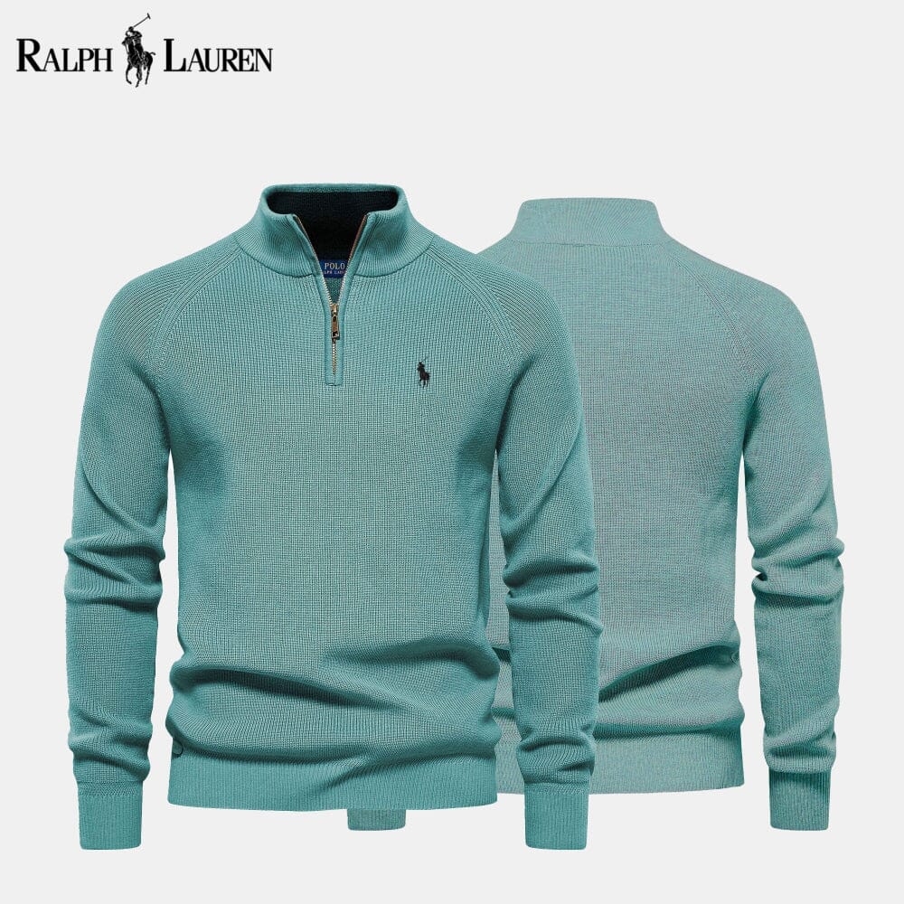 RL Strickpullover aus Wolle mit Reißverschluss