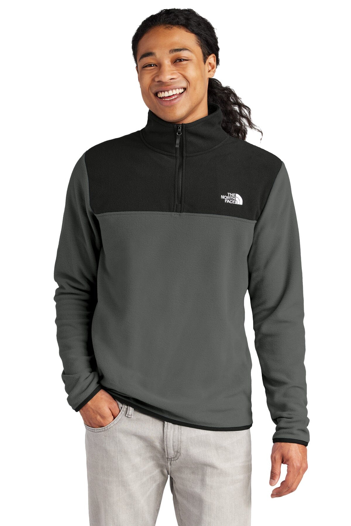 TNF ® Pulover din microfleece Glacier pentru bărbați, cu fermoar 1/4