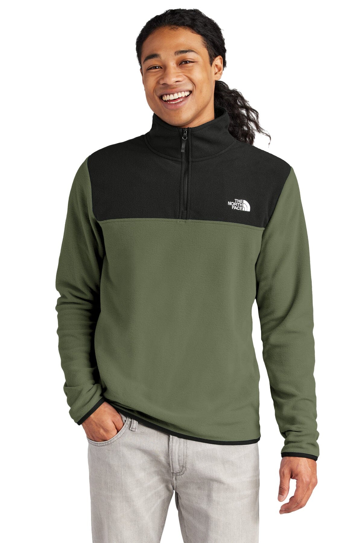 TNF ® Pulover din microfleece Glacier pentru bărbați, cu fermoar 1/4