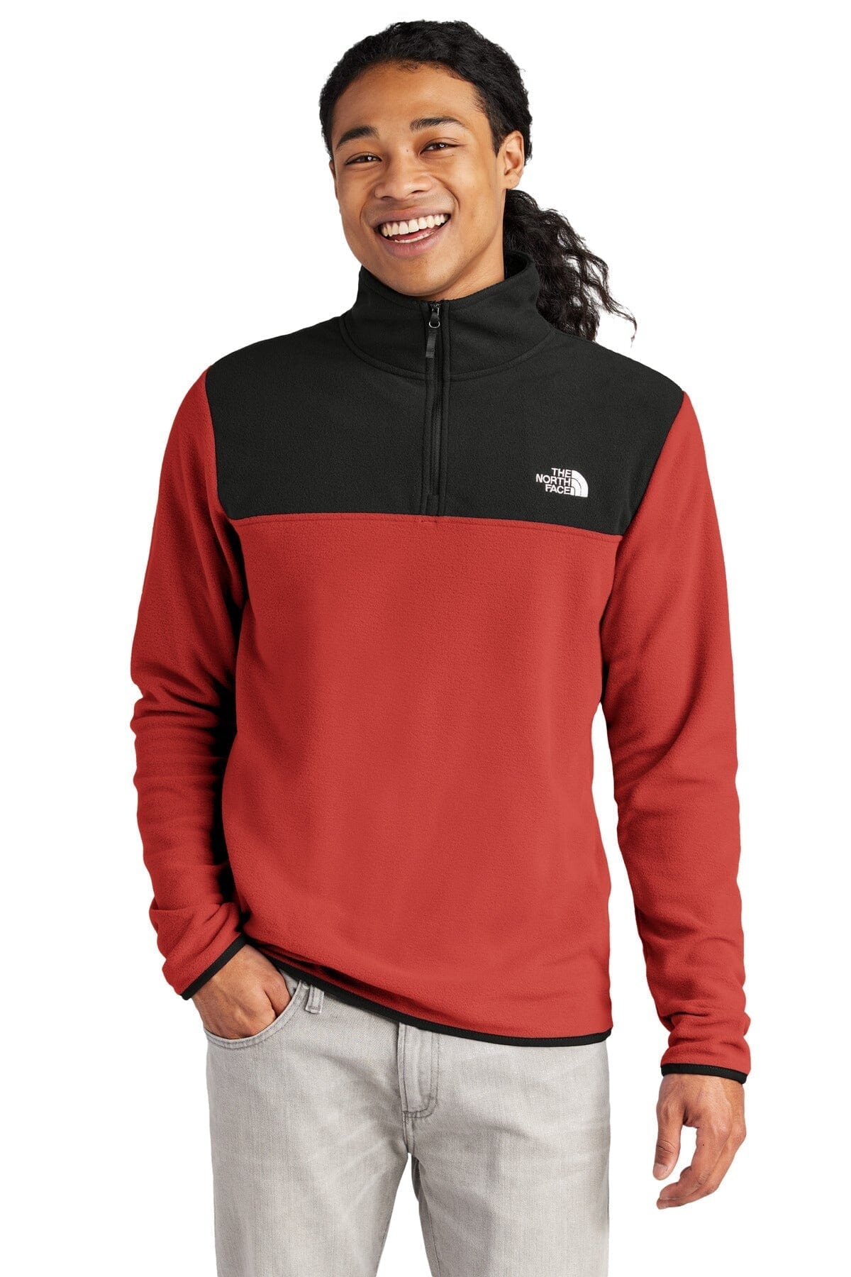 TNF ® Pulover din microfleece Glacier pentru bărbați, cu fermoar 1/4