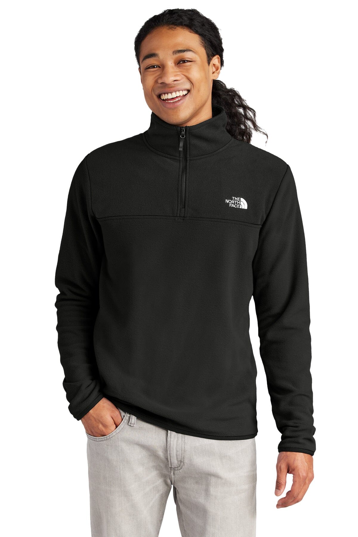 TNF ® Pulover din microfleece Glacier pentru bărbați, cu fermoar 1/4