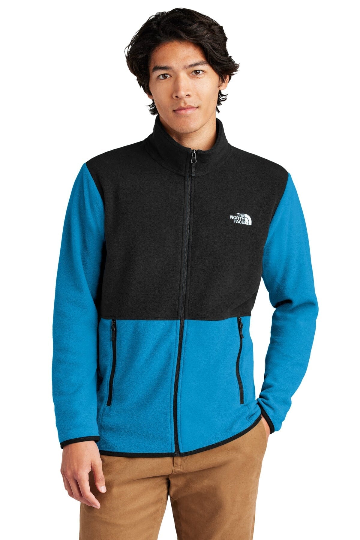 TNF ® Jachetă din fleece Glacier pentru bărbați, cu fermoar pe toată lungimea