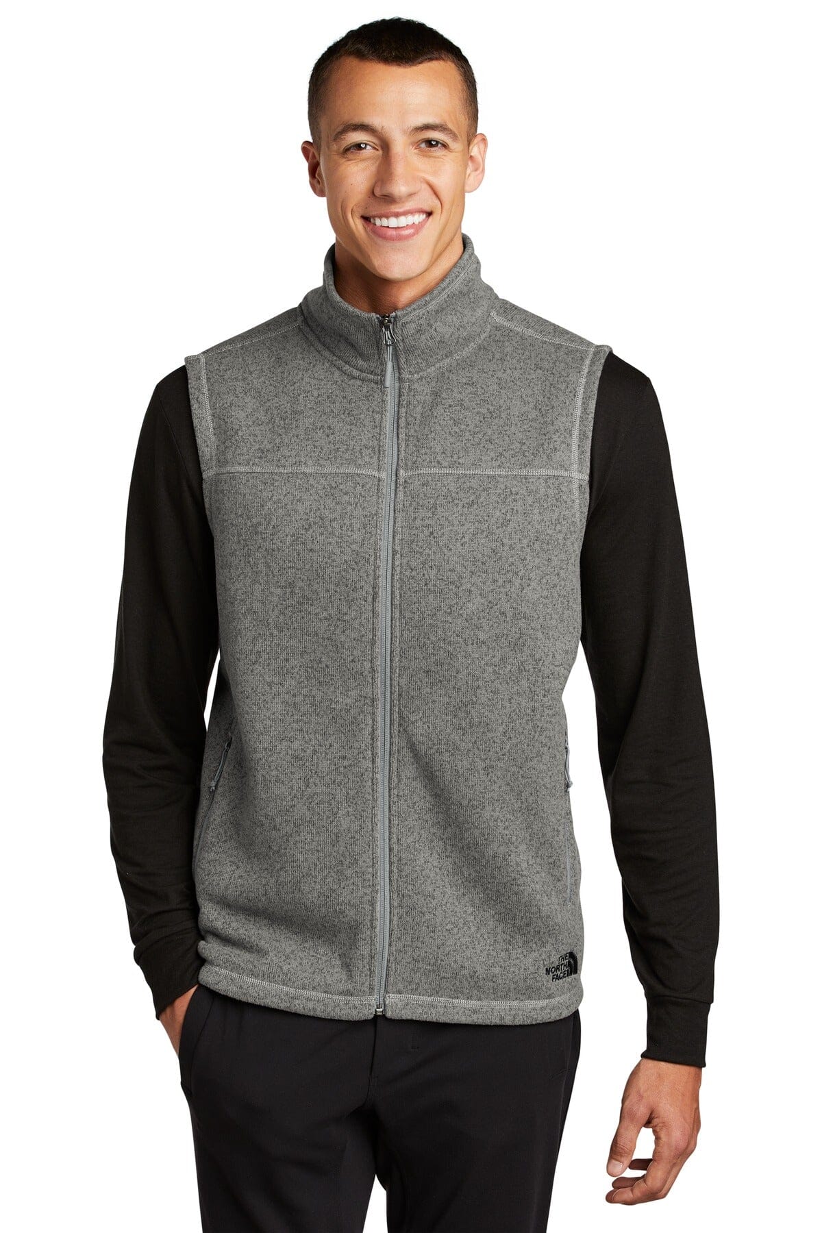 Vestă TNF pentru bărbați, din fleece tricotat tip pulover