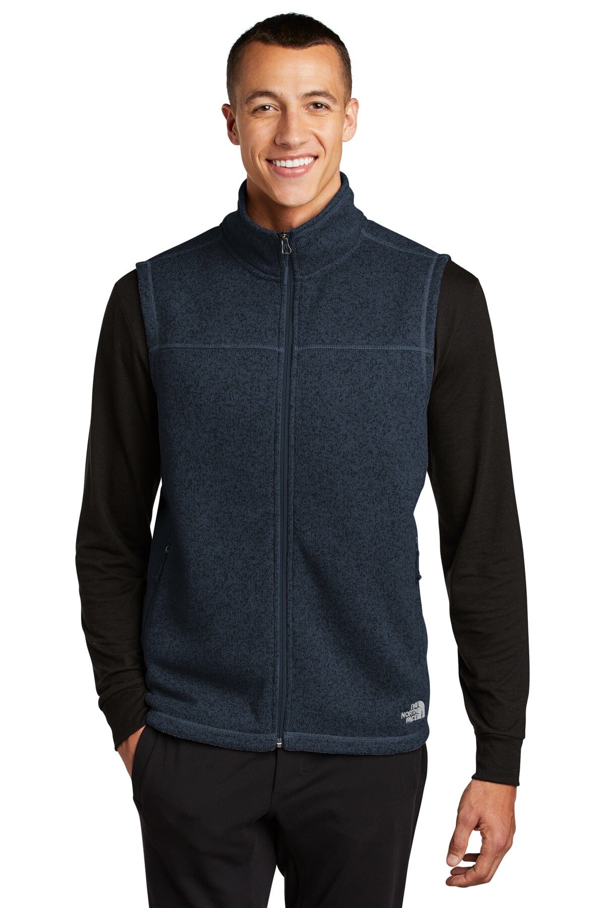 Vestă TNF pentru bărbați, din fleece tricotat tip pulover